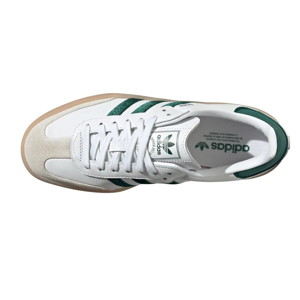 Adidas originals Women's SAMBAE Sneakers white/Green/Gum ID0440 Size 6.5 - NEW - Picture 8 of 8